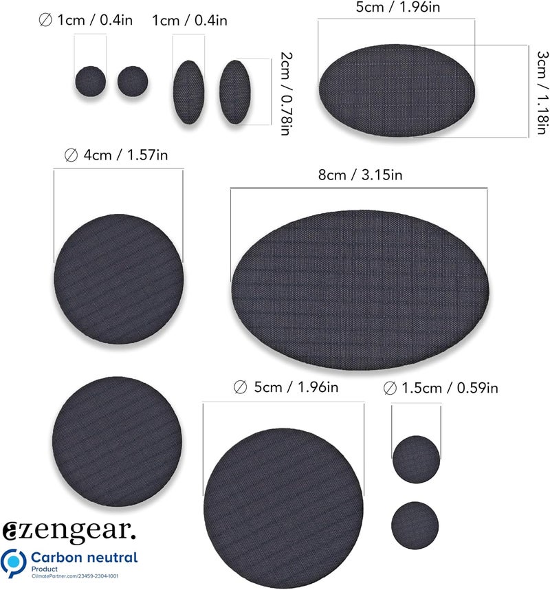 aZengear Repair Patches - Waterproof, Self-Adhesive, Tear-Cold-Heat-Resistant Polyester Fabric to Fix Down Jacket, Puffer, Snowsuit, Shoe, Tent, PVC, Clothing, Upholstery (Graphite) - Image 2